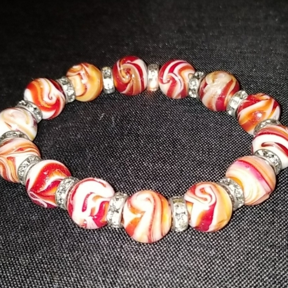 ❤ Vintage Glass Beaded Bracelet ❤